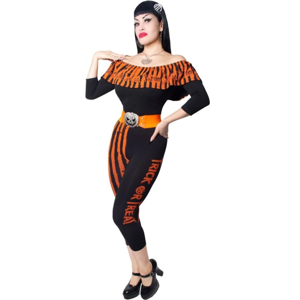BACK IN STOCK!! Halloween Black Elastic Waist Belt Pumpkin S-M L-XL 2XL-3XL NWT - Picture 4 of 4